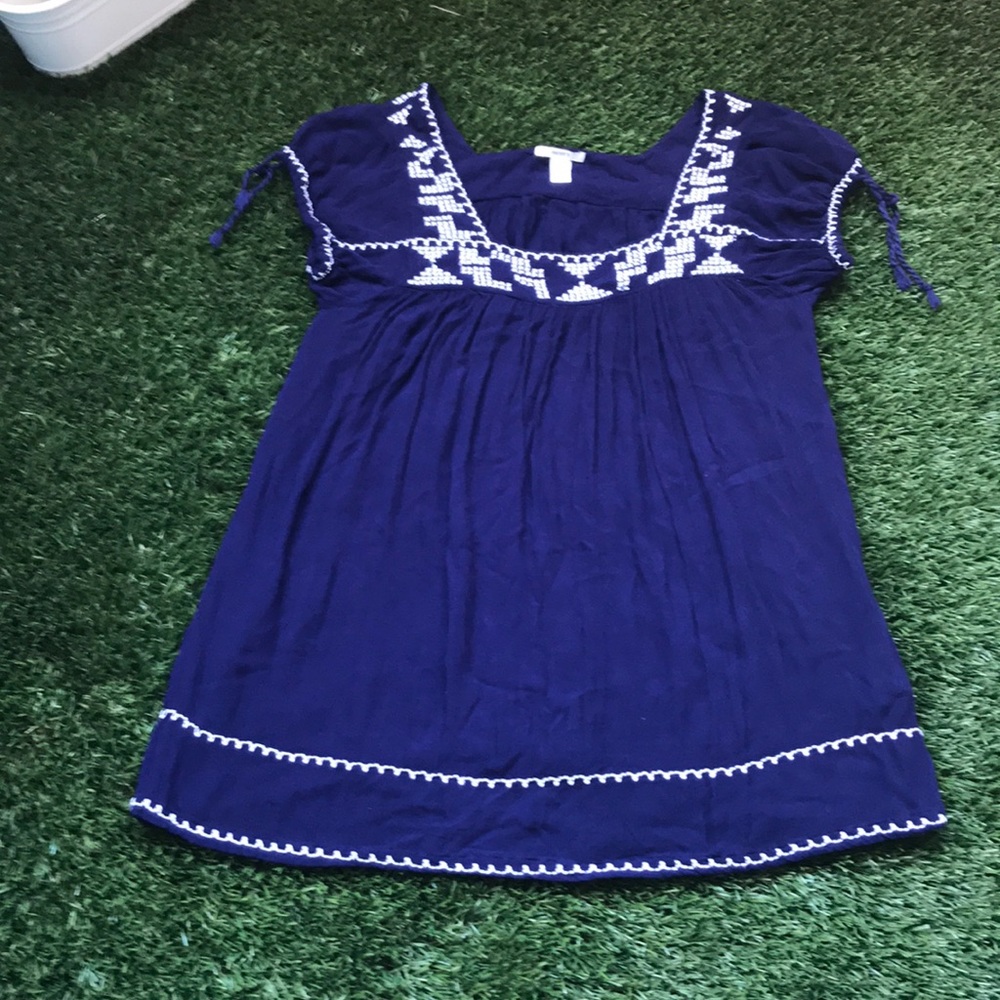 Mini blue dress